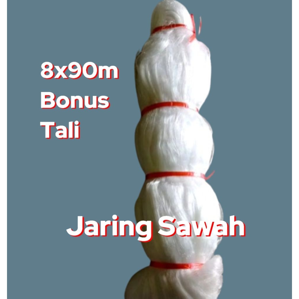 Jaring sawah pelindung padi 10meter x90meter tebal senar 0.15mm jaring burung kecil jaring burung pi
