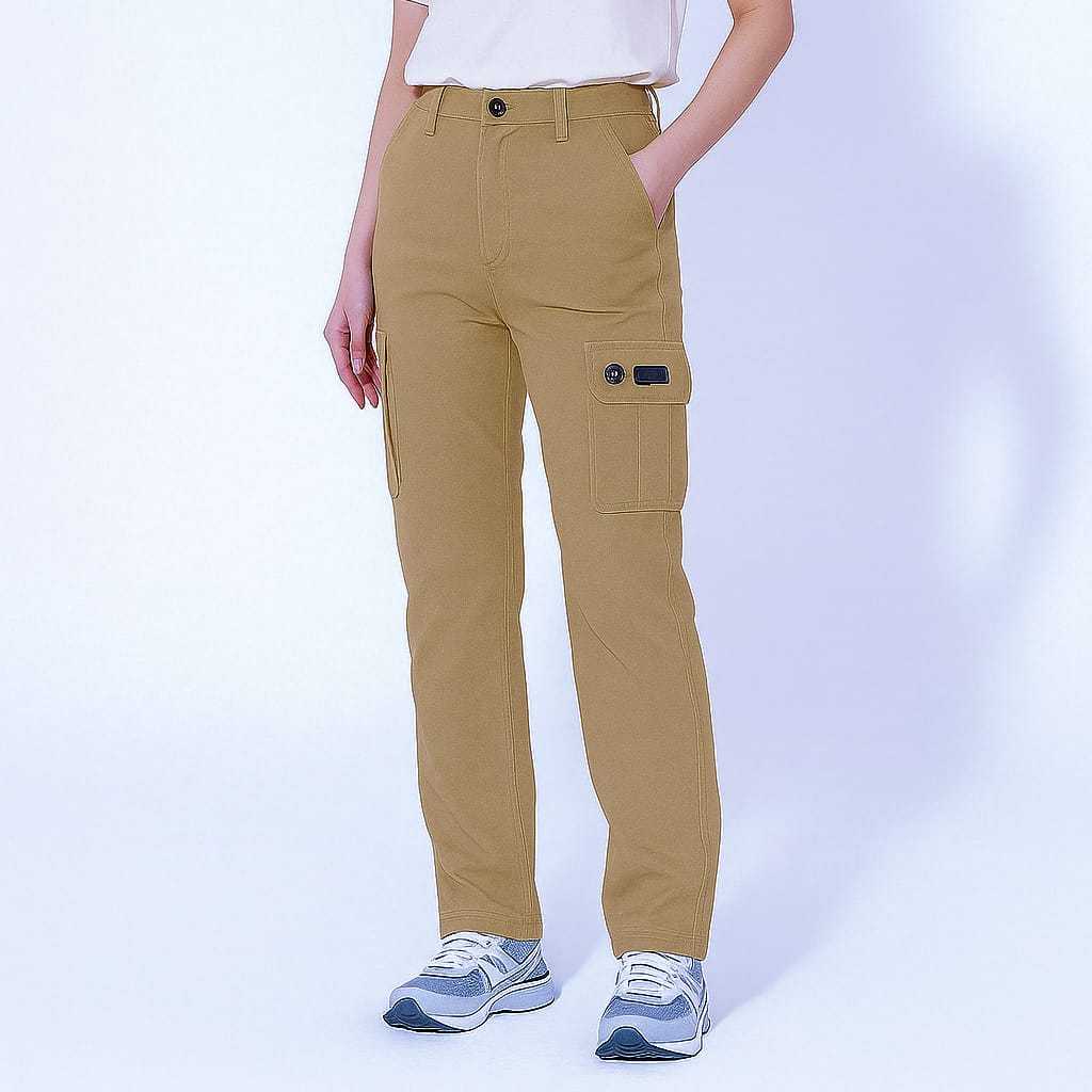 Cargo Wanita Celana Panjang Hiking Outdoor Naik Gunung Bahan Tebal American Drill Thrasher Premium