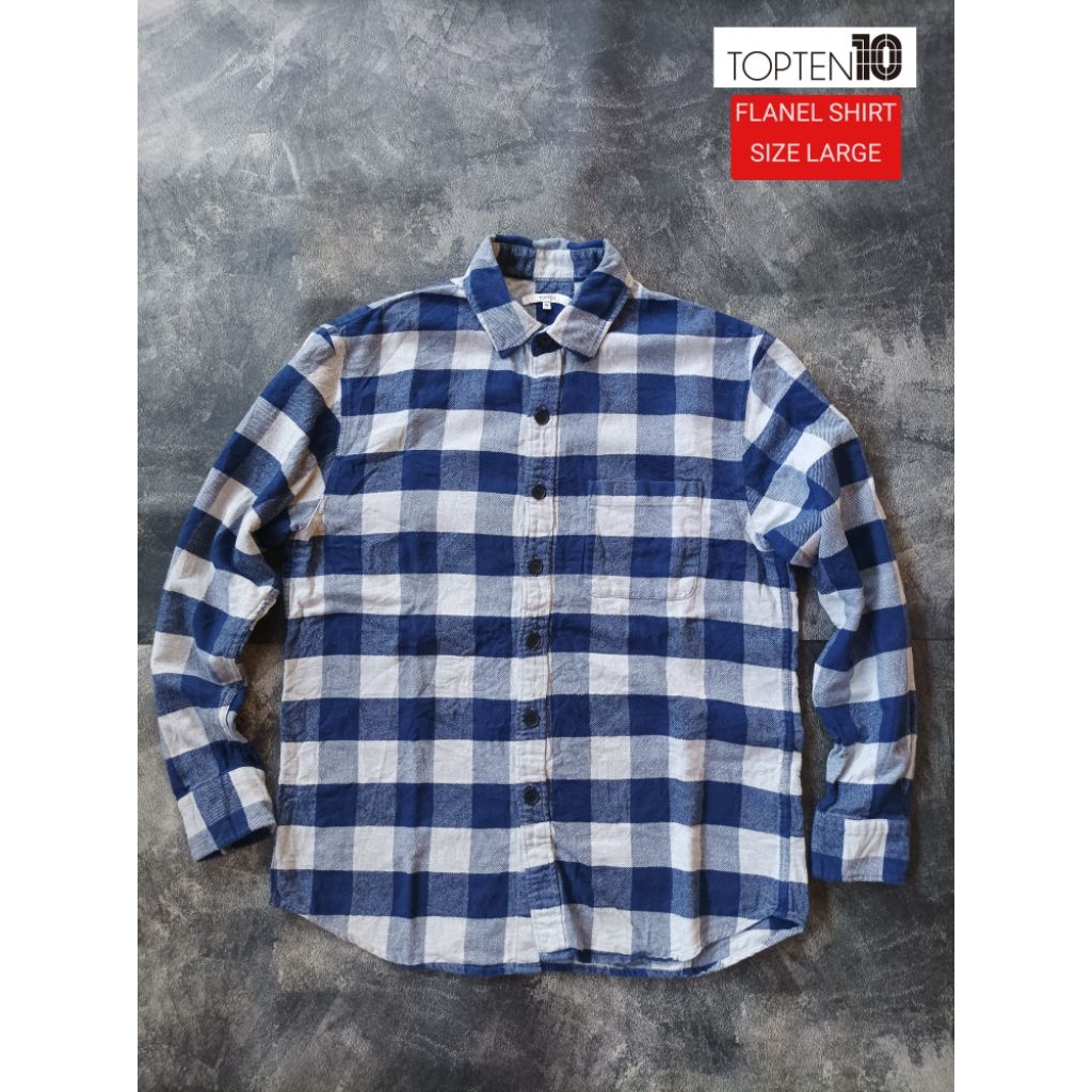 TOPTEN KEMEJA FLANEL / FLANEL SHIRT / KEMEJA FLANEL