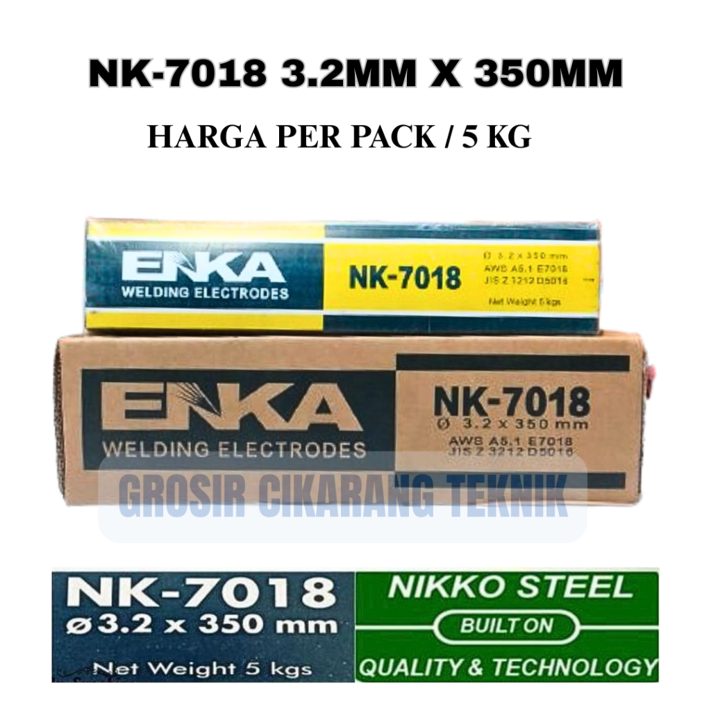 KAWAT LAS ENKA NK-7018 | AWS E7018 | 3.2MM