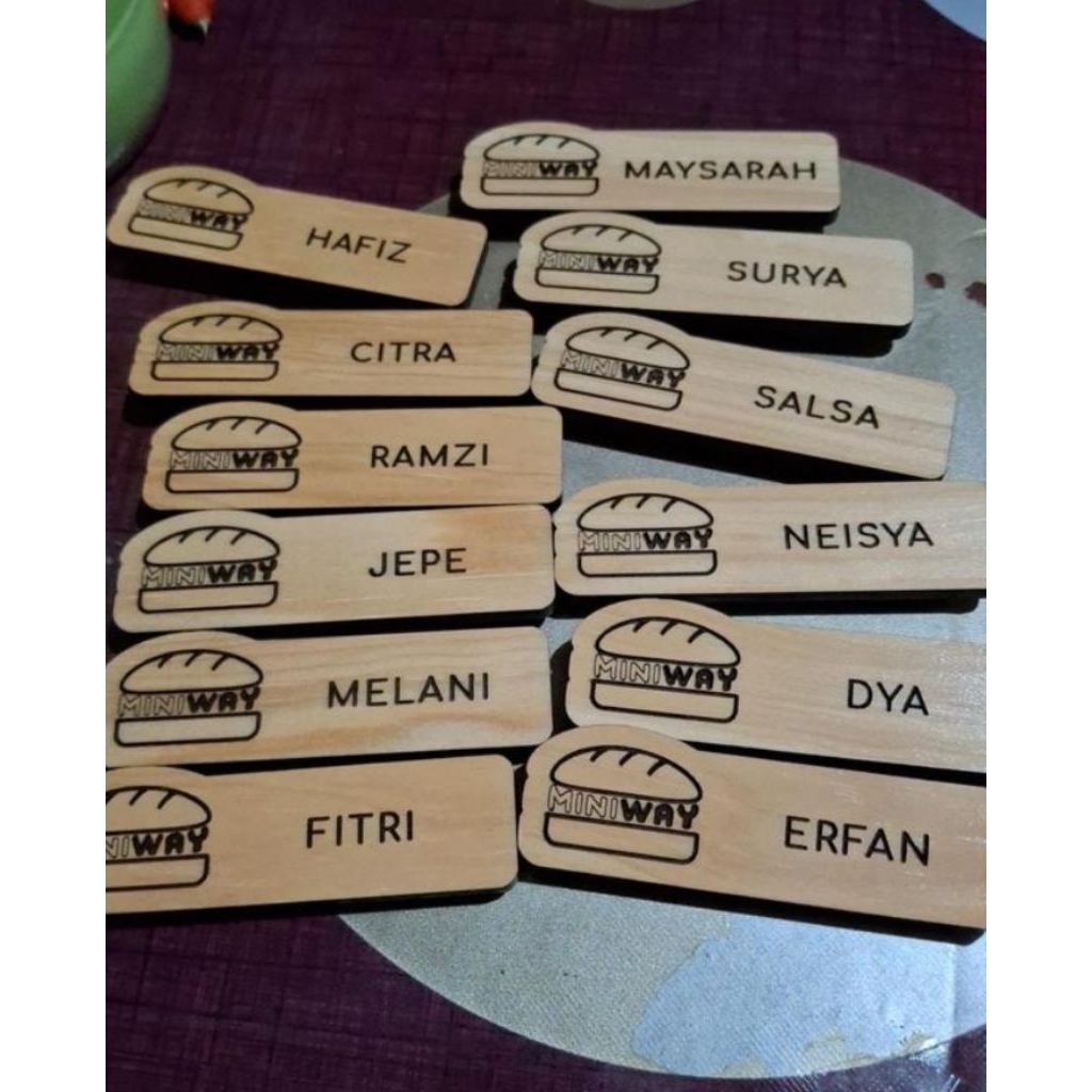 

Nametag/Id/Card/Papan/Nama/Karyawan