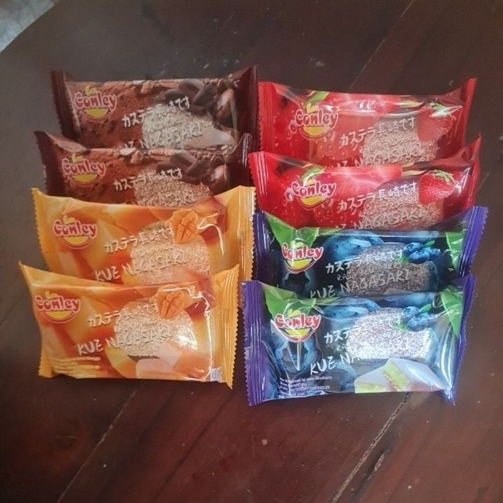 

Forcysn Conley Nagasaki1 Box Isi 8 PcsCoklatStroberiBluberryManggaMix