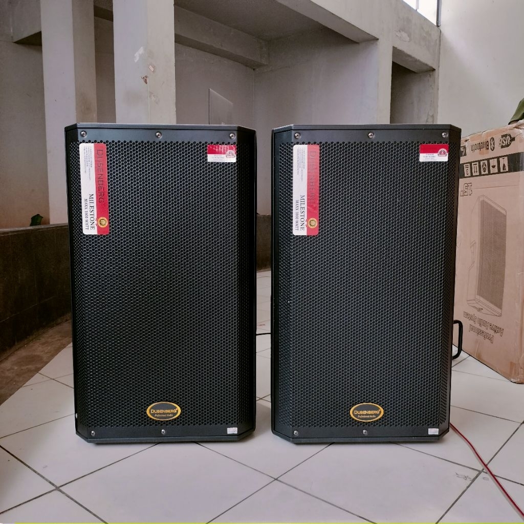 Speaker aktif 15 inch Dusenberg milestone bluetooth power rms 1000 watt [ Garansi resmi 2 Tahun ]