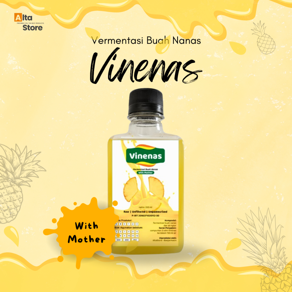 

Cuka Nanas Vinenas Bantu Turunkan Kolesterol Asam Urat Darah Tinggi dan Diabetes 200ml