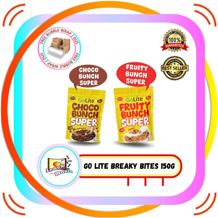 

Go Lite Breaky Bites Fruity Choco Bunch ~ 150 g Vegan Friendly