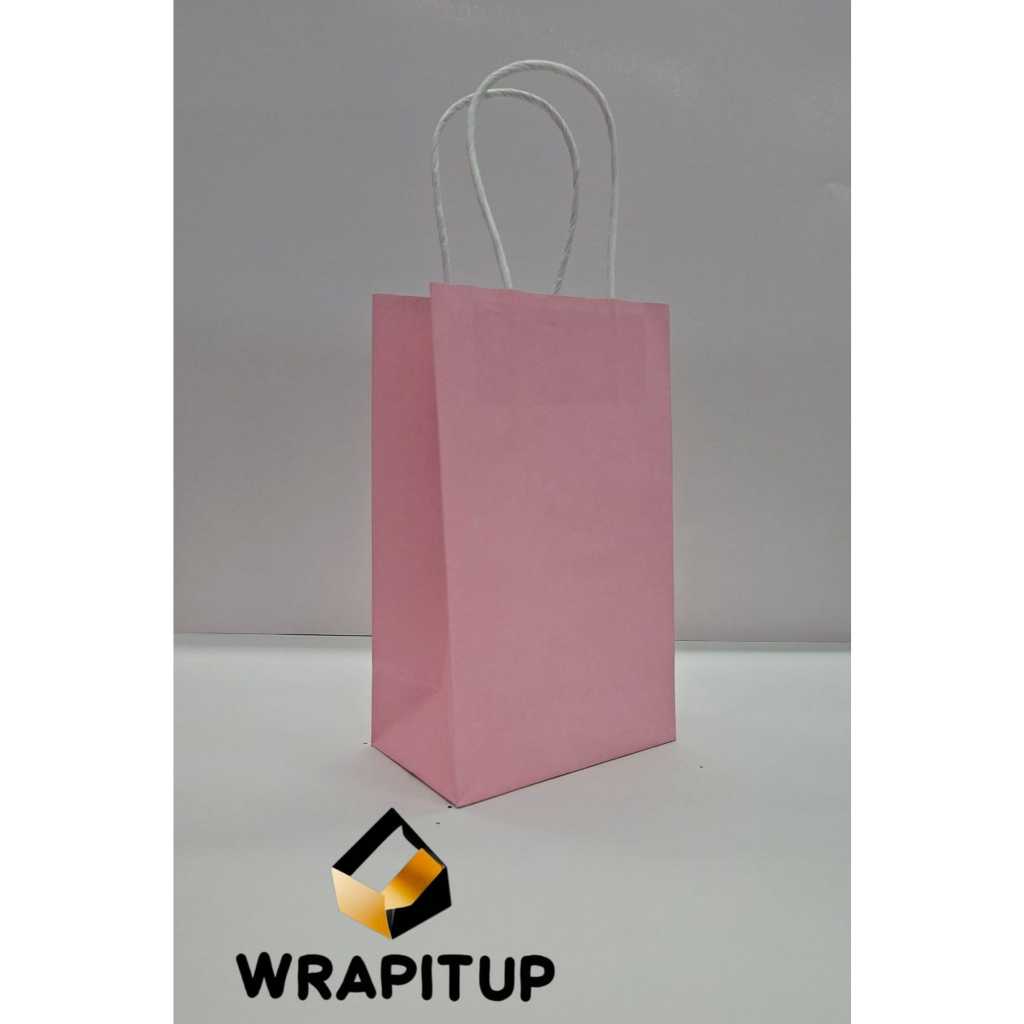 

Kraft Paper Bag Polos Berwarna/Paper Bag Souvenir/Paper Bag Ulang Tahun