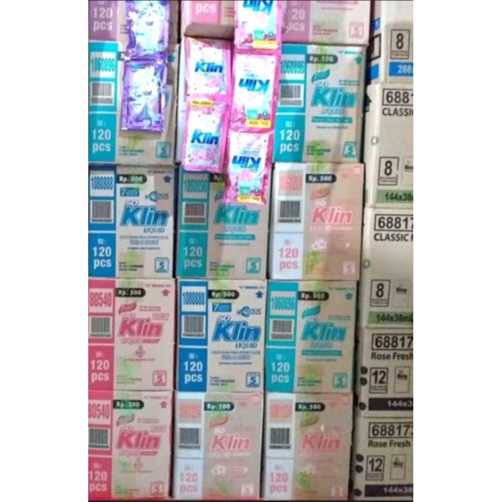 Soklin cair Liquid 1 dus isi 120 sachet