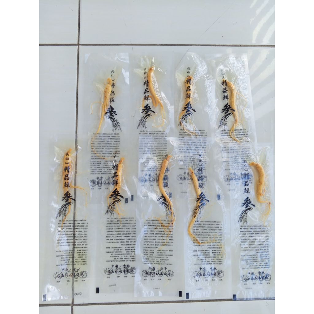 

Ginseng Fresh ( 20gr ) Asli Changbai Import Korea , Dijamin Segar Dan Fresh