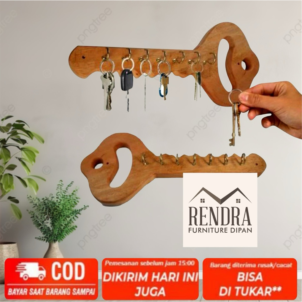 Gantungan Kunci Unik Tempat Kunci Tempel Dinding