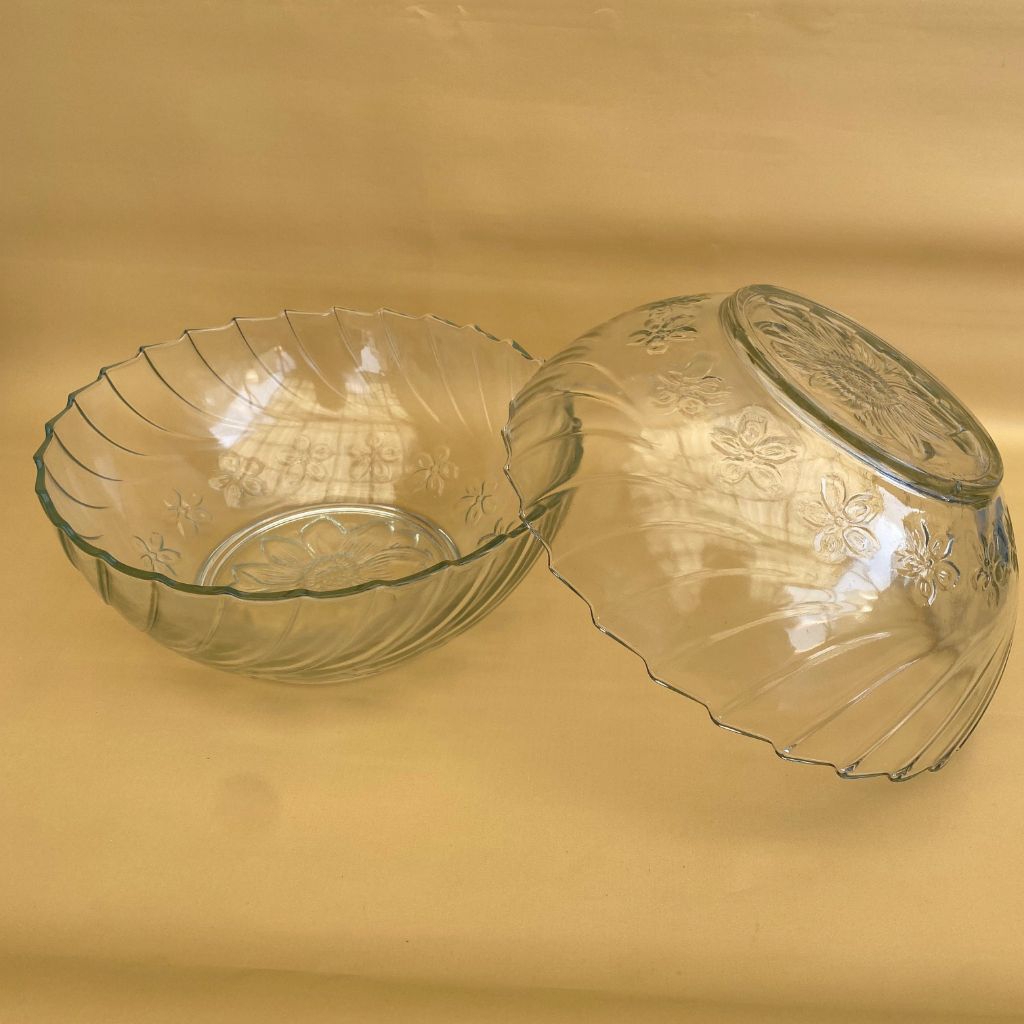 Mangkok Kaca Besar Kedaung FLW-9.5 F [ 1 Pcs ] Mangkok Sayur/Mangkok Besar/Mangkok Es Buah