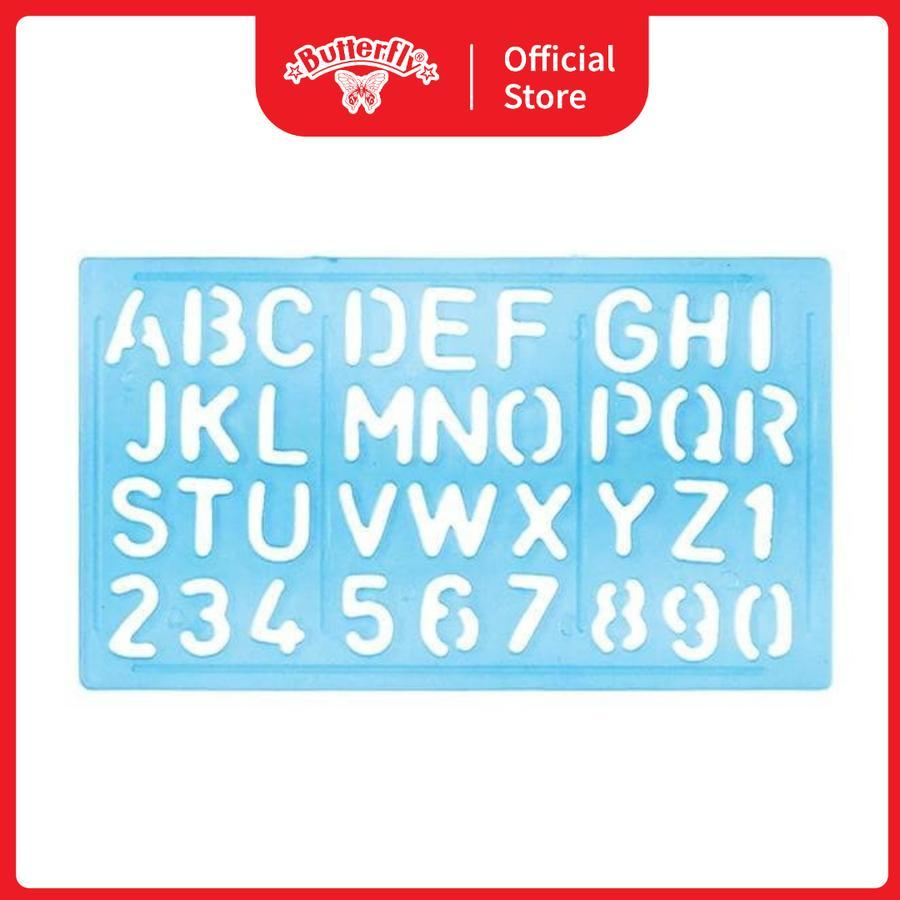 

Penggaris Cetakan Huruf Angka BUTTERFLY HA-290/Penggaris MAL/Ruler Sablon Cetakan Angka Huruf/Penggaris Alphabet Huruf Angka BUTTERFLY HA290/Penggaris Sablon Cetakan Abjad Alfabet Huruf Angka
