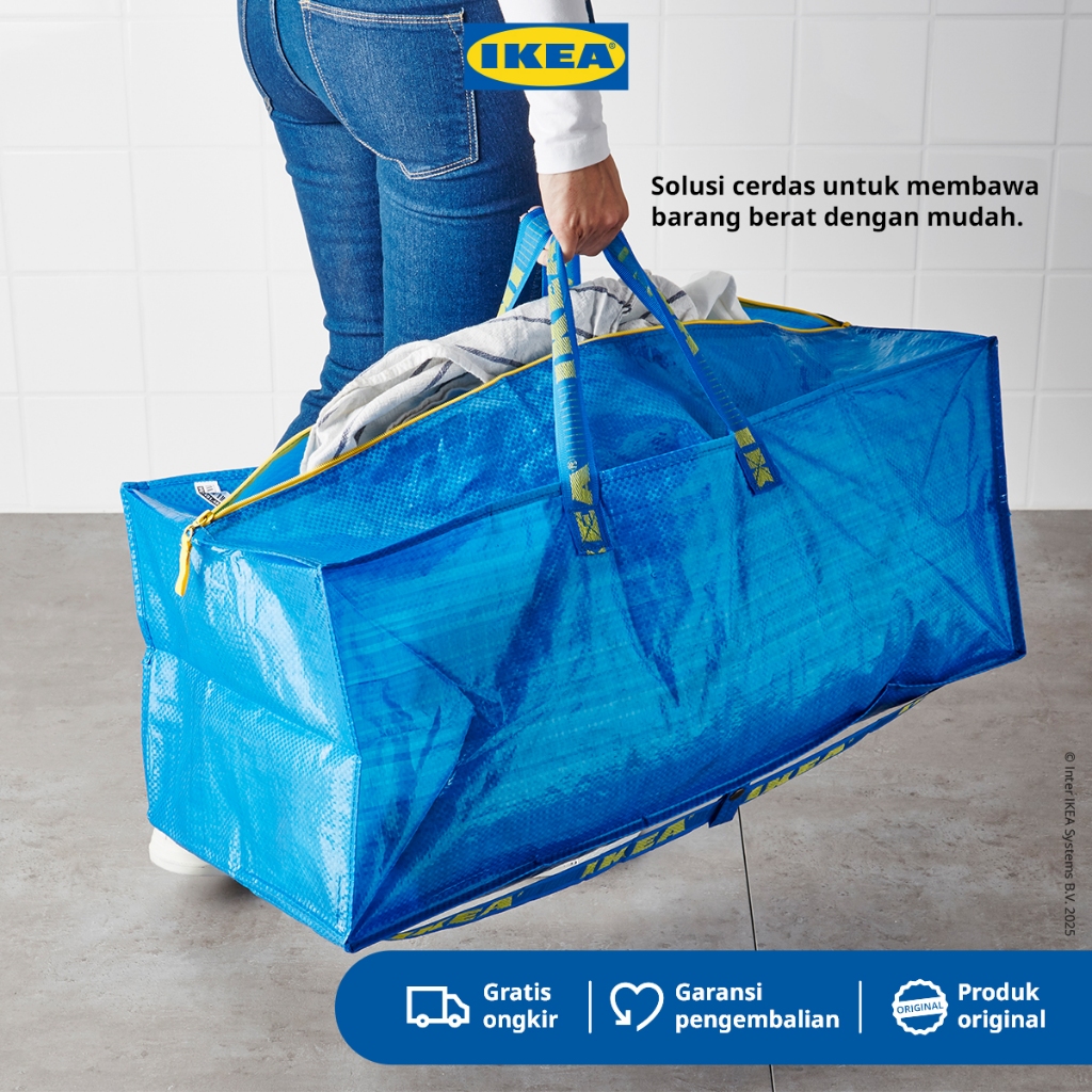 IKEA FRAKTA Kantong / Tas Belanja Untuk Troli 73x35x30 cm 76 L