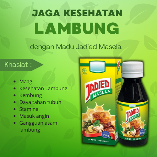 

Madu Jadied Sehat Lambung|Madu Maag mengontrtol asam lambung serta meningkatan fungsi pencarnaan