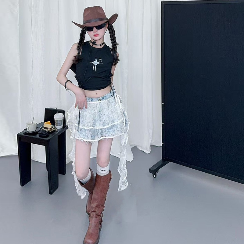 [GAYA GAYA] (DIJUAL TERPISAH) Setelan anak cewek NOONA SEXY TOP & PANTS/TILLE  import fashion style