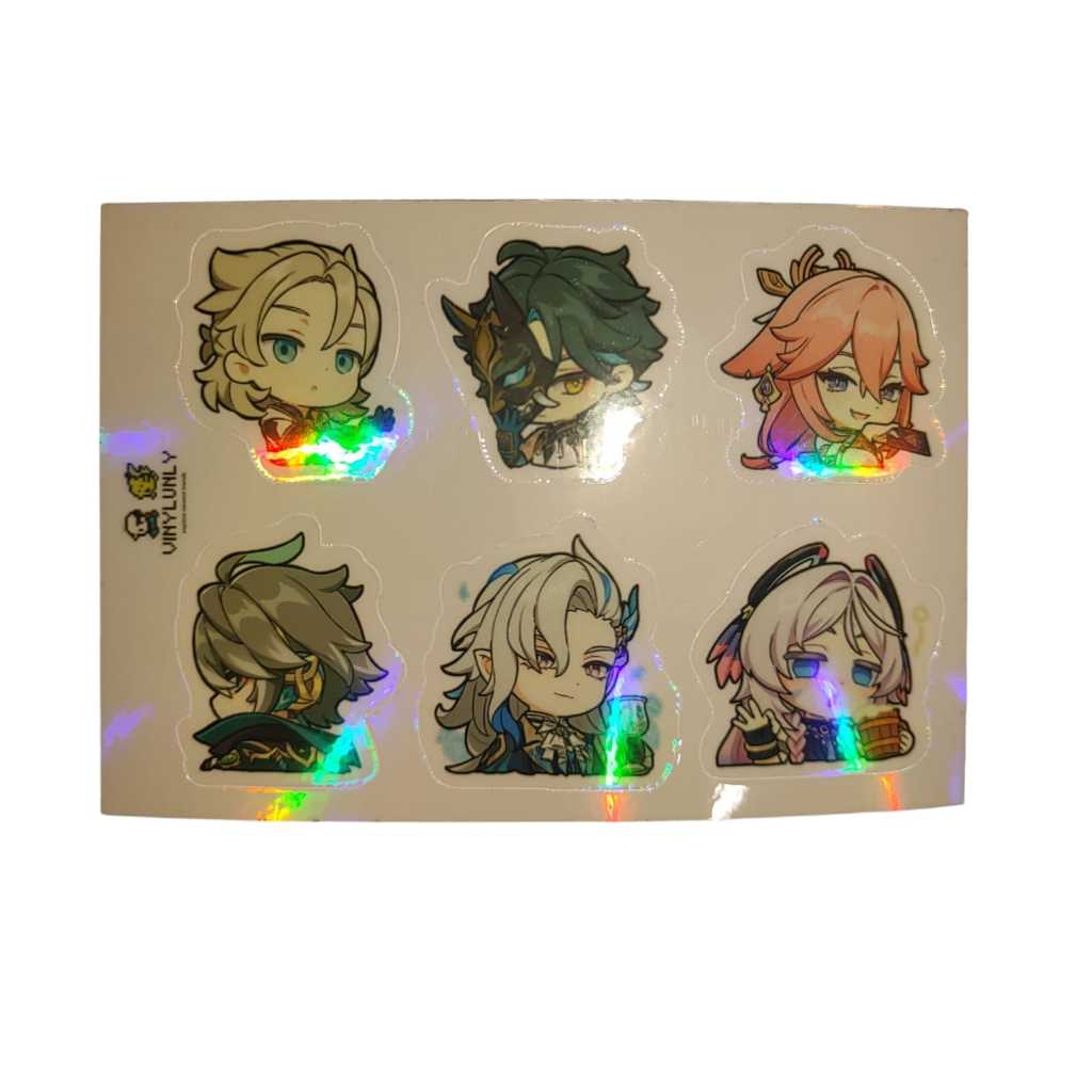 Stiker Genshin Impact - Sticker Set Karakter Genshin Impact