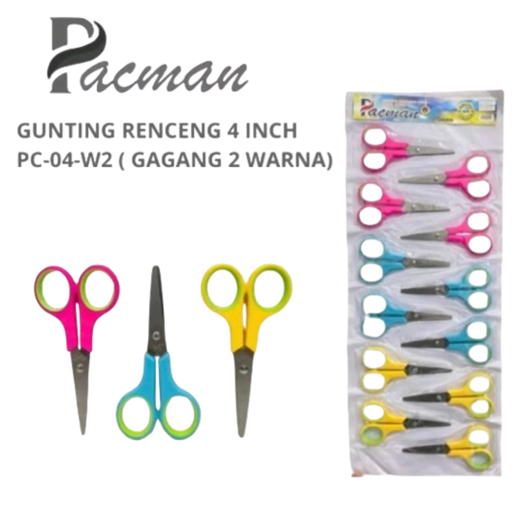 

~TOOLS MASTER~GUNTING KERTAS PACMAN 4" INCH GUNTING PITA GUNTING TALI 12PC