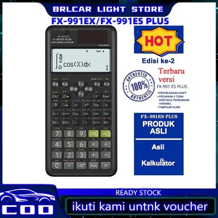 

Kalkulator Scientific FX-991EX/FX-991ES PLUS Original Kalkulator Calculator Scientific Kalkulator Ilmiah Kalkulator Sekolah Garansi Resmi 3 Tahun 2nd edition Kalkulator Scientific Calculator Scientific