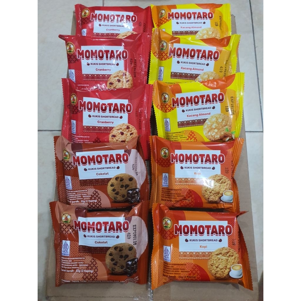 

( Paket 10 pcs ) Momotaro Kukis Garing dan Banyak Varian