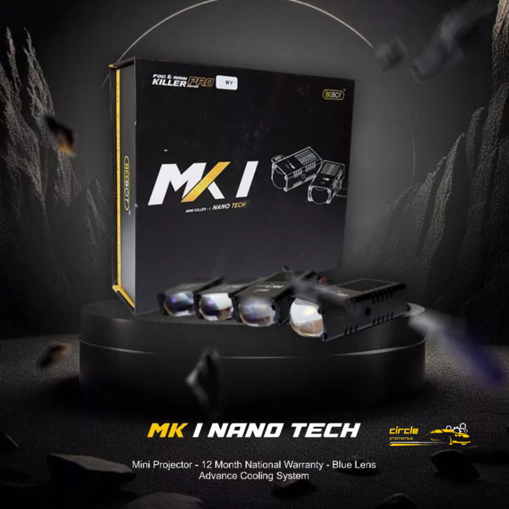 BEEBOT MINI PROJETOR / LAMPU TEMBAK - MK1 NANO 1 MATA SLIM 100 WATT