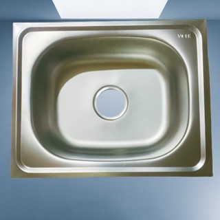 Bak Cuci Piring Bahan Tebal Stainless 1 Lubang Tanpa Sayap Ukuran 50 X 40