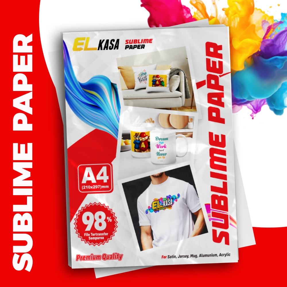 

Kertas Sublim A4 Premium Quality Elkasa Sublime Mug Tumbler Kaos