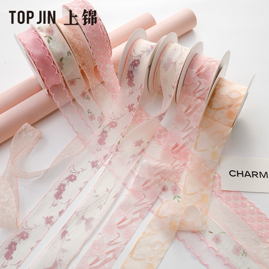 

THEDIYLAB [PERYARD 90CM] 2,5CM PITA CORAK BUNGA AESTHETIC NUANSA KOREA | BAHAN PITA CORAK BUNGA PREMIUM CANTIK | BAHAN PITA PREMIUM LEMBUT IMPORT KOREA | KERAJINAN TANGAN | DIY | PITA KADO DLL