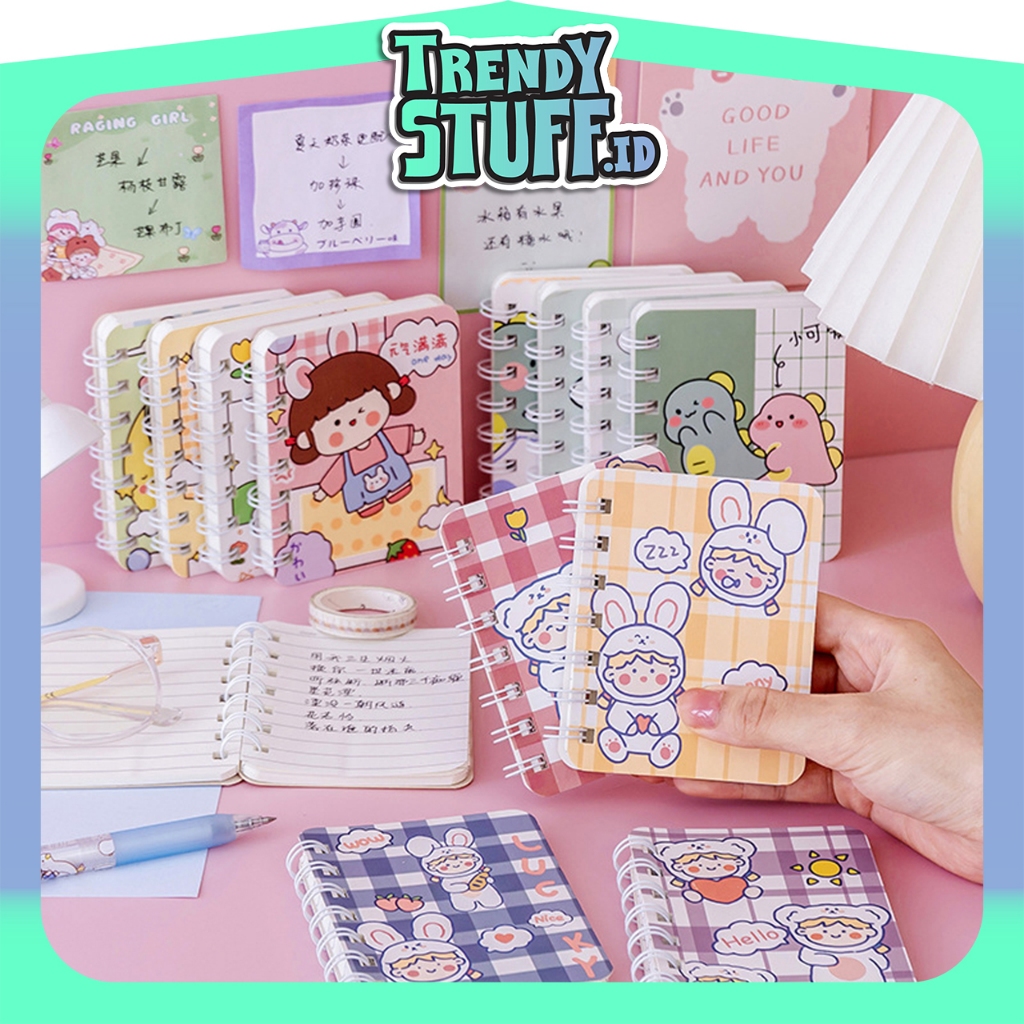 

TrendyStuff.id Buku / Notebook Mini 80 Lembar Ring A7 Motif S101