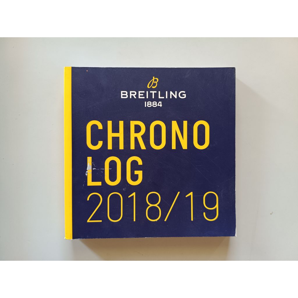 BUKU KATALOG JAM BRIETLING 1884 CHRONO LOG 2018/19 ORIGINAL
