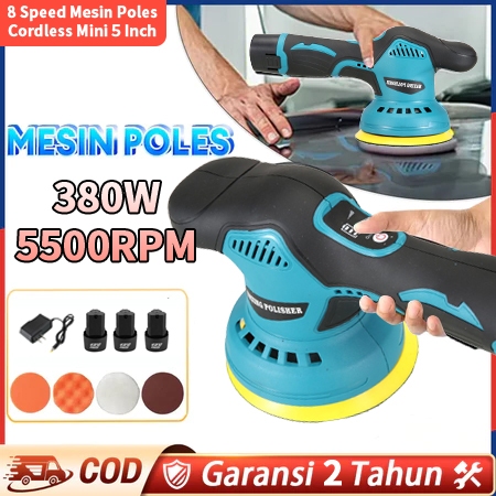 12000RPM Mesin Poles Mini Portable Cordless 380W/220V Mesin Poles Body Mobil Alat Poles Body Motor M