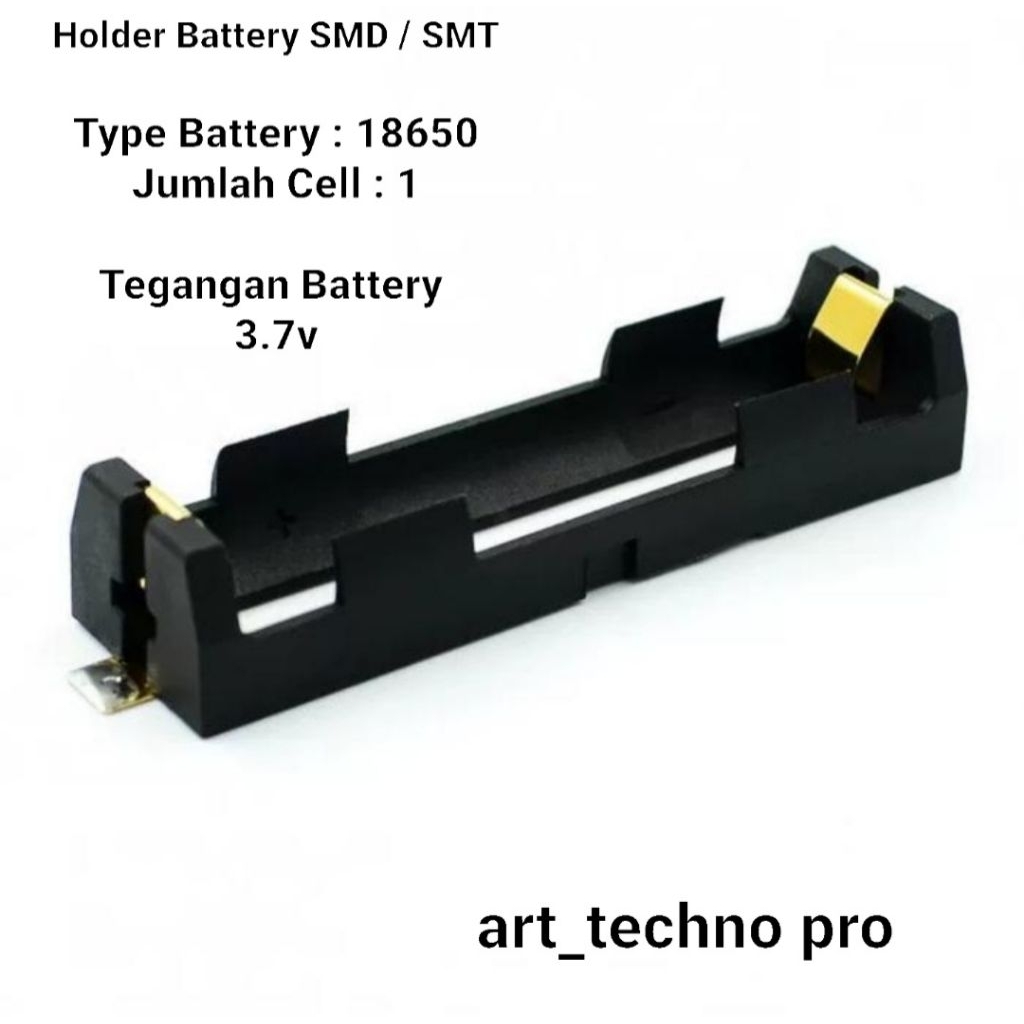 Holder Battery SMD / SMT 18650 battery 3.7v