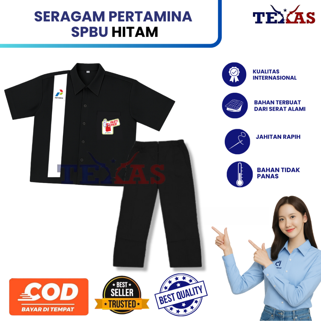 Seragam Spbu Hitam | Baju Celana Spbu | Seragam Spbu Hitam | Seragam Pertamina | Baju Spbu