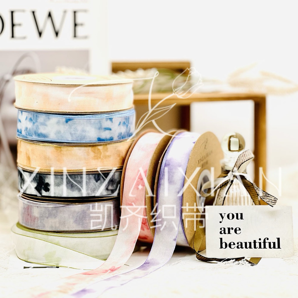 

THEDIYLAB [PERYARD/90CM] 2,5 CM PITA CORAK GRADASI CANTIK | BAHAN PITA PREMIUM IMPORT KOREA | DIY | KERAJINAN TANGAN | PITA KADO DLL