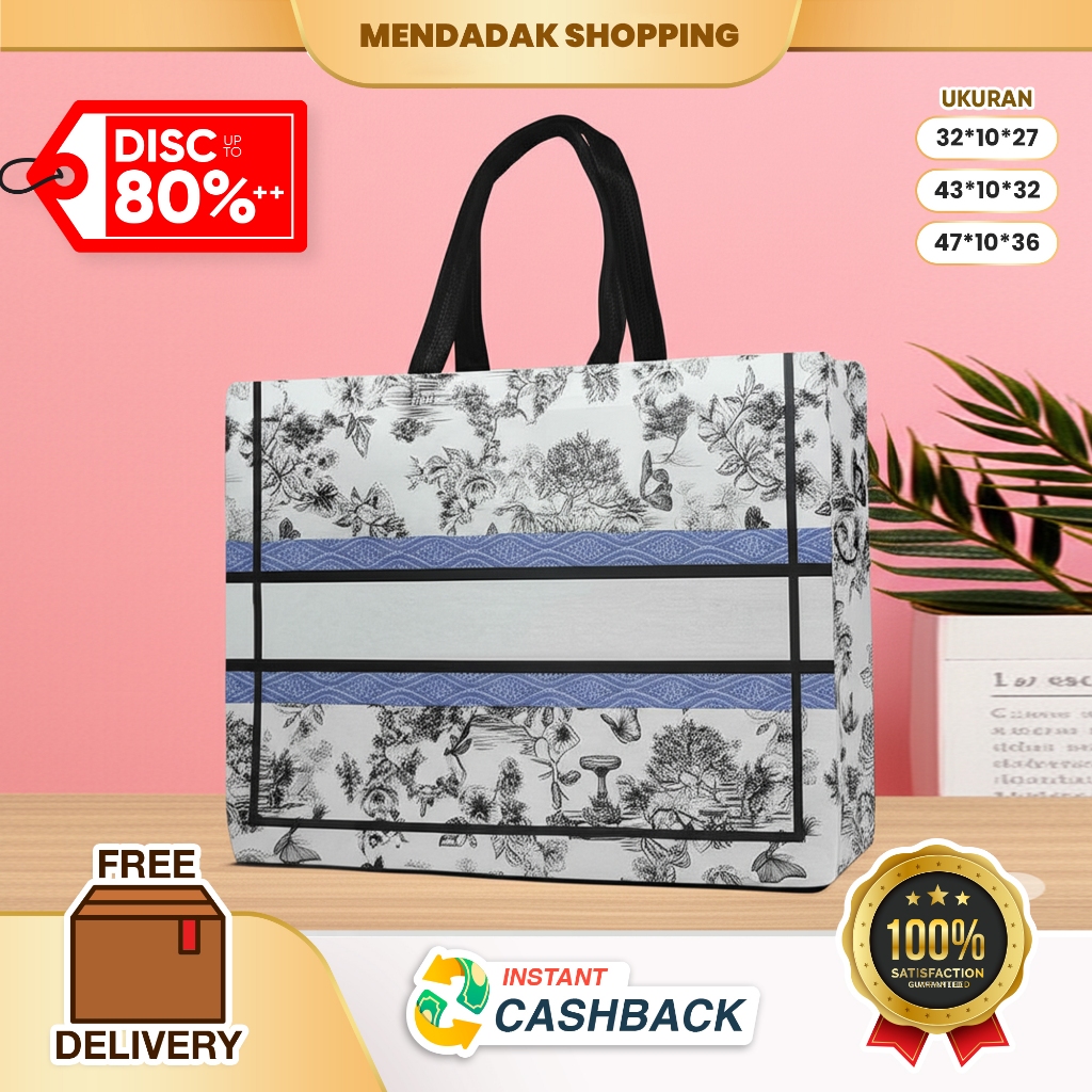 

(ETALASE 1-AN) Souvenir Goodie Bag Ulang Tahun Anak Totebag Wanita Tas Jinjing Murah