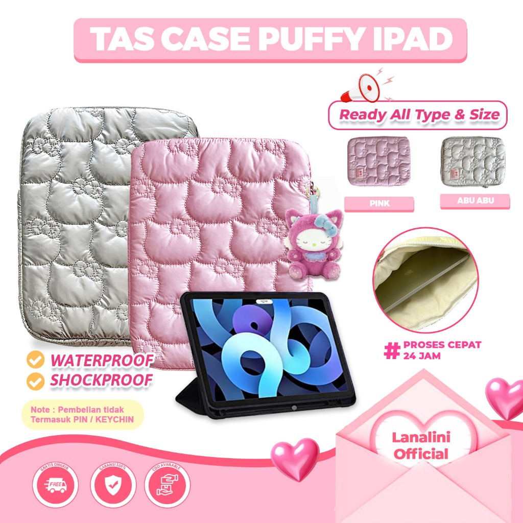 Tas Apple iPad 11th 2025 Air Pro M5 M4 M3 M2 M1 Generasi Gen 1 2 3 4 5 6 7 8 9 Mini 8.3 Pro Air 9.7 