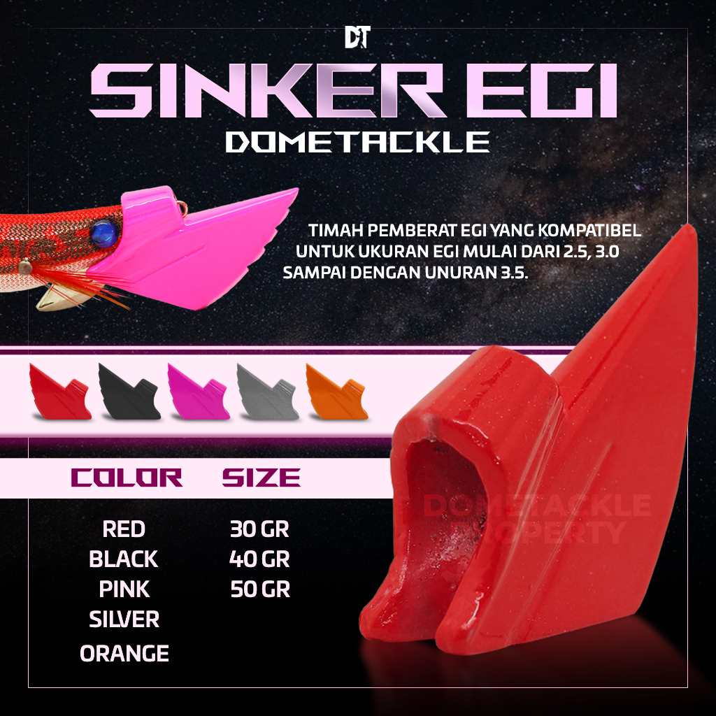 Sinker Egi Pemberat Umpan Pancing Cumi Egi Squid Jig Kapela Yamashita Kurosima