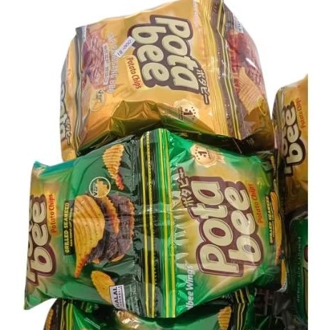 

Snack pota bee potato chips @ 15gr isi 10 bungkus perentengVarian - sapi panggang bbq - rumput laut