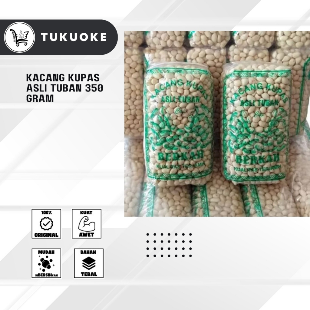 

KACANG KUPAS ASLI TUBAN 350 GR KUALITAS TERJAMIN SUDAH DIKUPAS ASLI 100 % KOTA TUBAN ORIGINALL