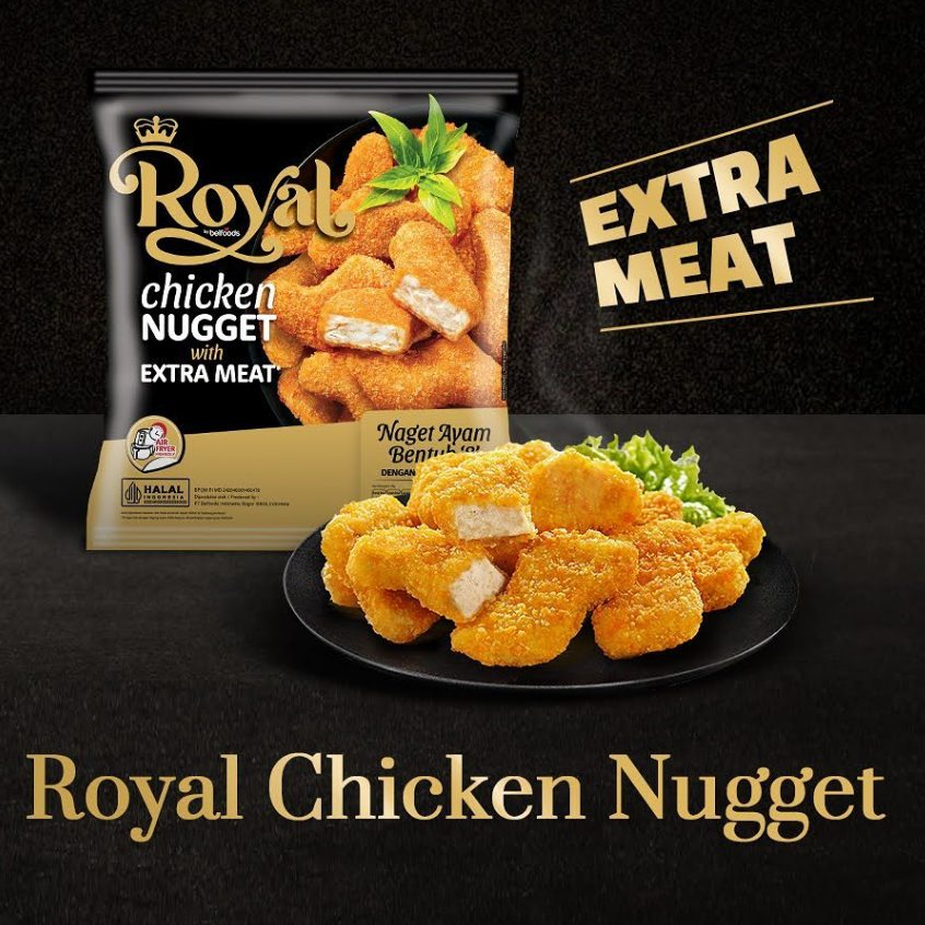 

ROYAL CHICKEN NUGGET S 250GR - Belfoods Royal Chicken Nugget Premium Extra Meat - Kheiza Frozen
