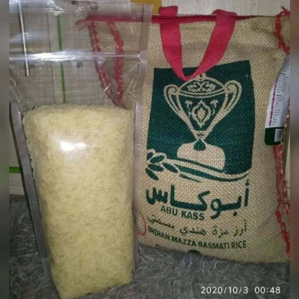 

Beras Basmati Abu Kass Kemasan Repack 1kg Premium Basmati India