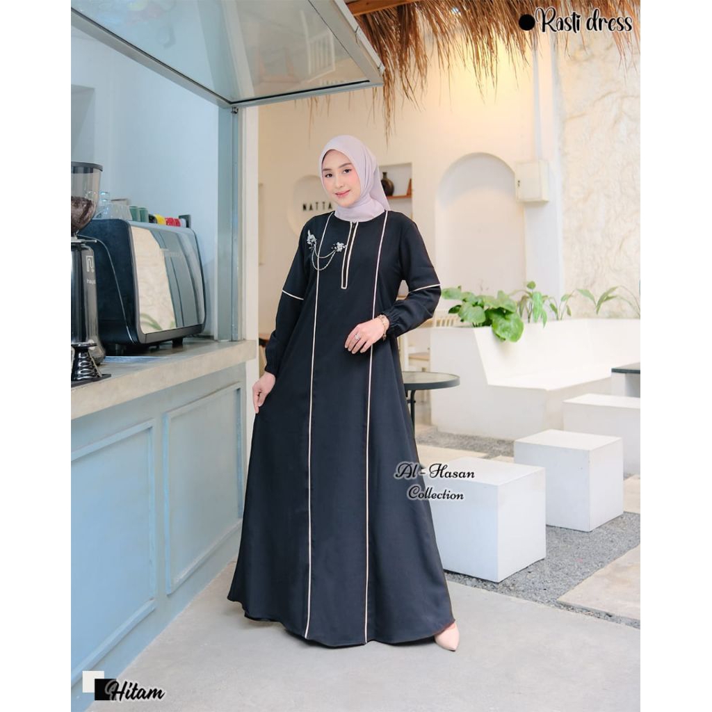 RASTI Gamis Bahan Sabrina ORI by Al-Hasan Collection/ Rasti Dress Al-Hasan Collection/ Gamis Rasti D