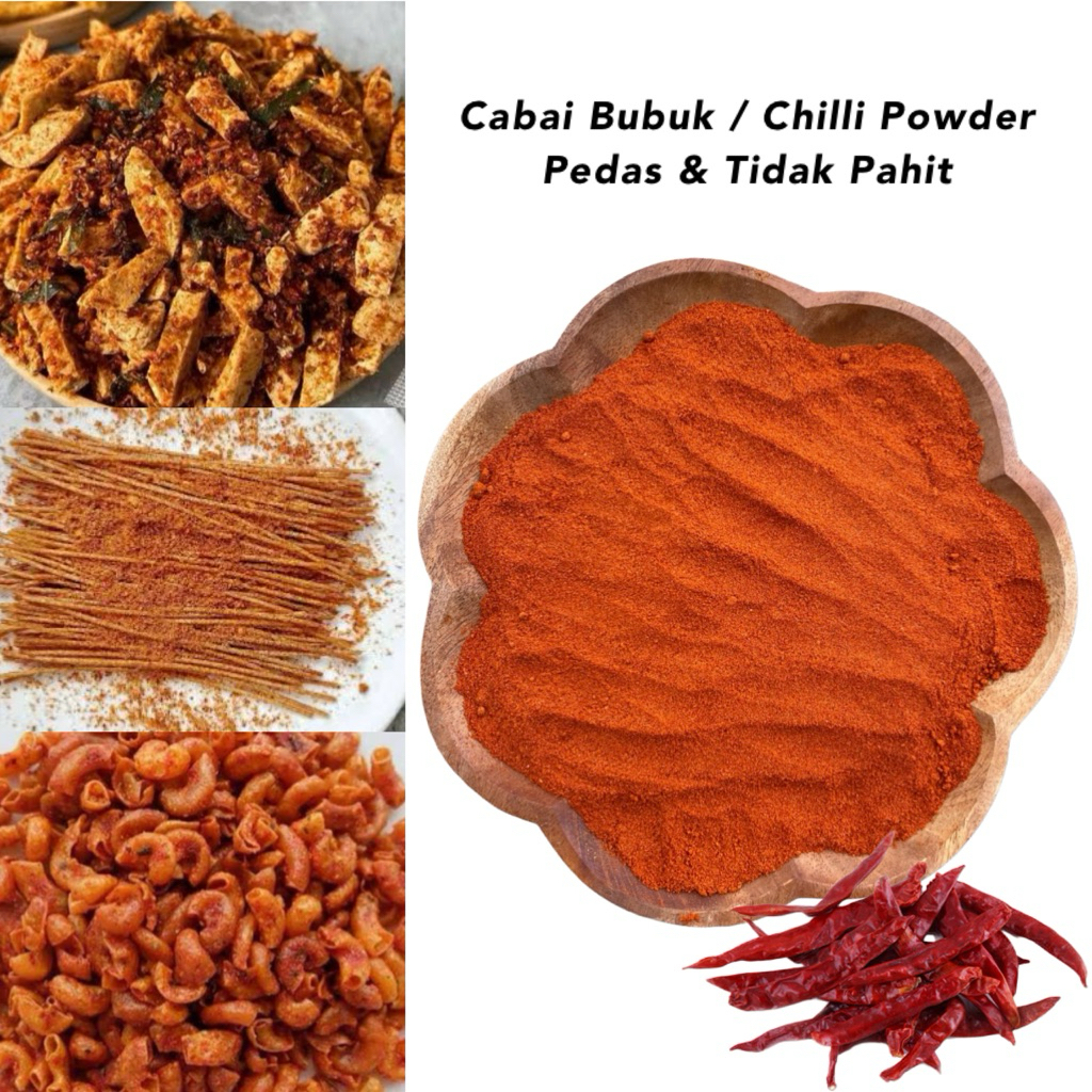 

CABE BUBUK KILOAN SUPER PEDAS - Cabai bubuk / chilli powder hot pedas 250 gram 500 gram 1 kg