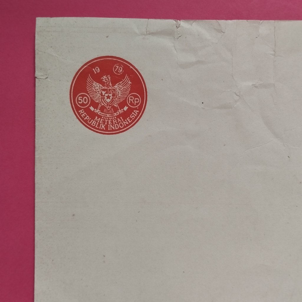 

Kertas Segel Rp 50 Tahun 1979 Dobel