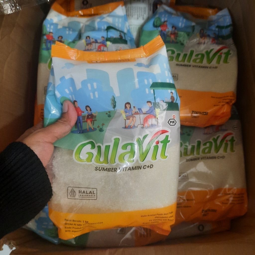 

Gula Putih Kemasan 1 Kg / Gulavit 1 Kg / Gula Pasir Kemasan 1 Kg