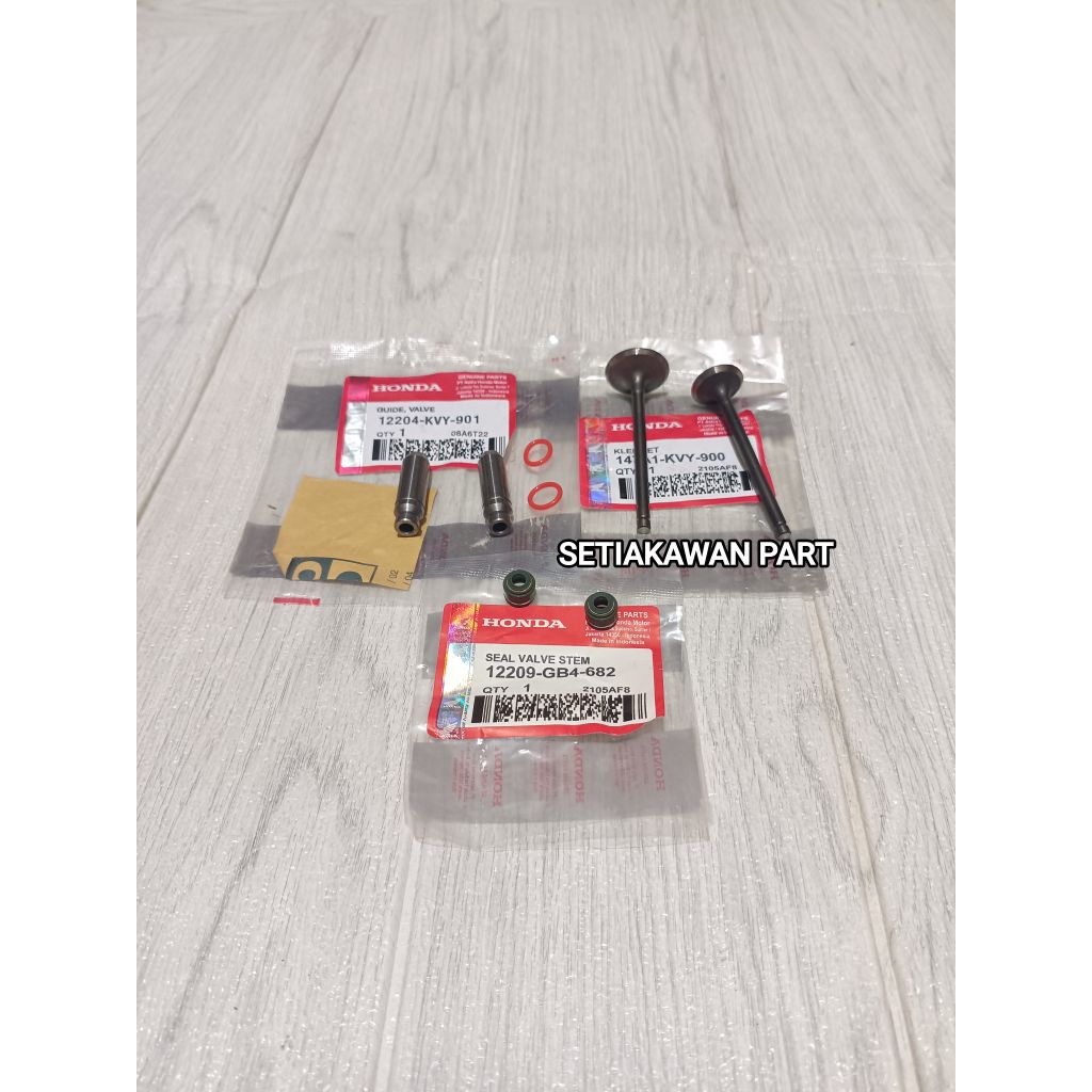 Bos botol klep+klep set seal klep Beat karbu Scoopy karbu spacy karbu vario 110 KVY