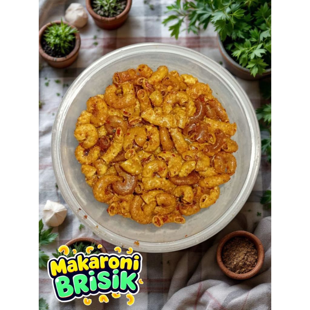 

Makroni brisik, cemilan, makroni peudas, manis