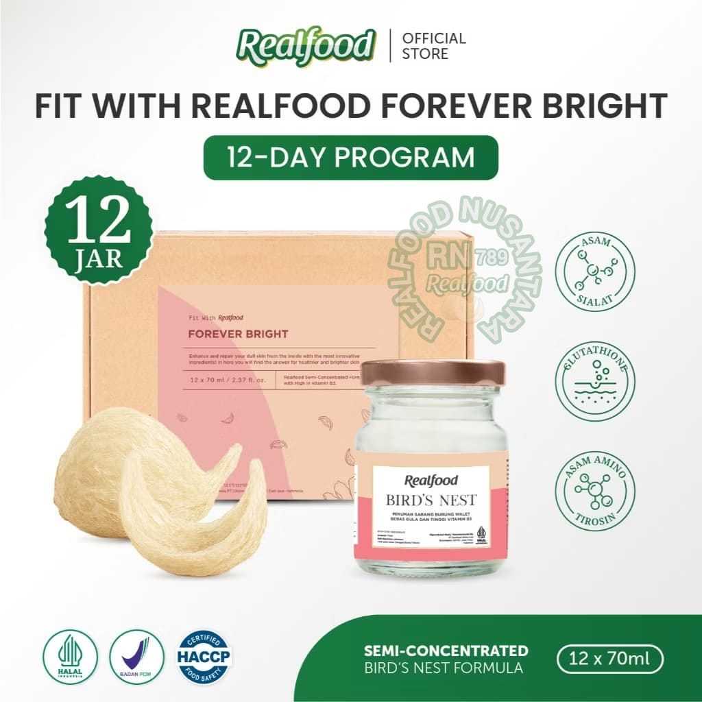 

Realfood Forever Bright 6 Botol & 12 Botol Diskon Harga ( Minuman Sarang Burung Walet ) RN789