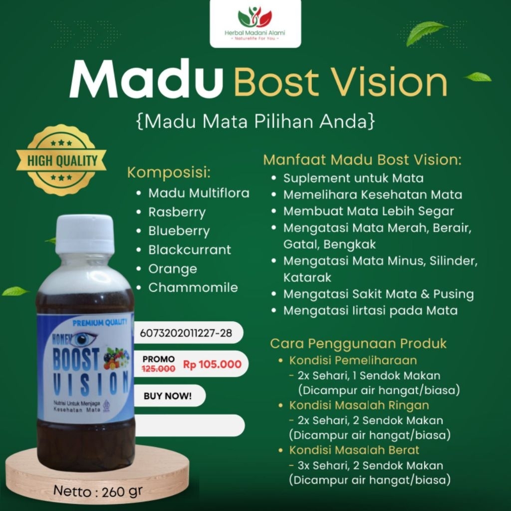 

Madu Boost Vision | Madu Mata Pilihan Anda