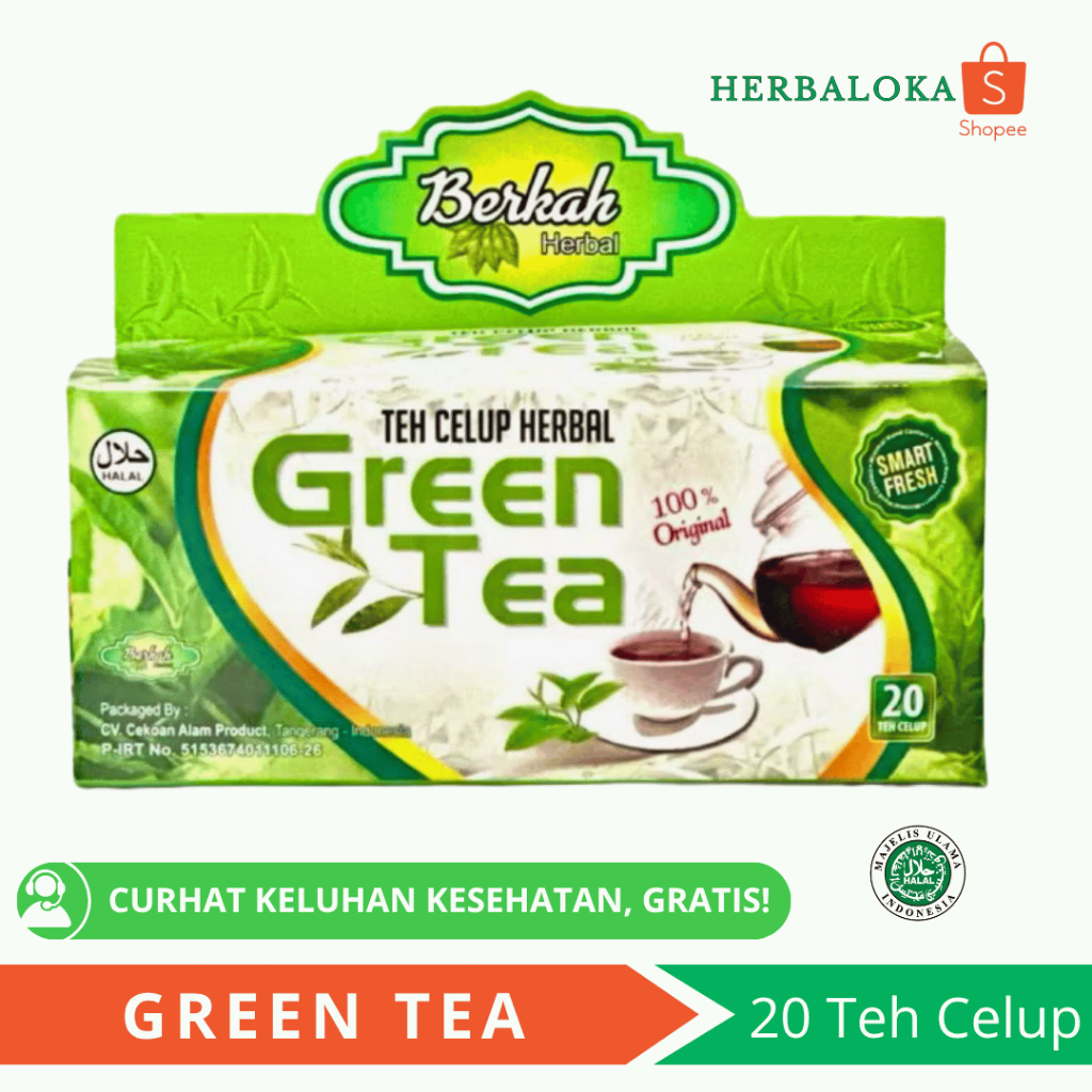

Teh Celup Green Tea Berkah Herbal