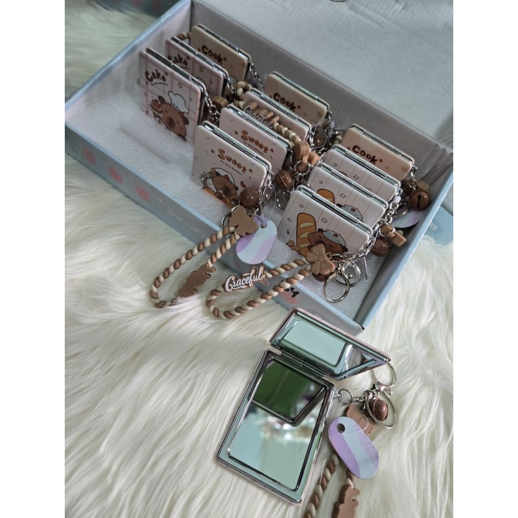 1 pcs kaca gantung, kaca kotak, kaca hias lucu