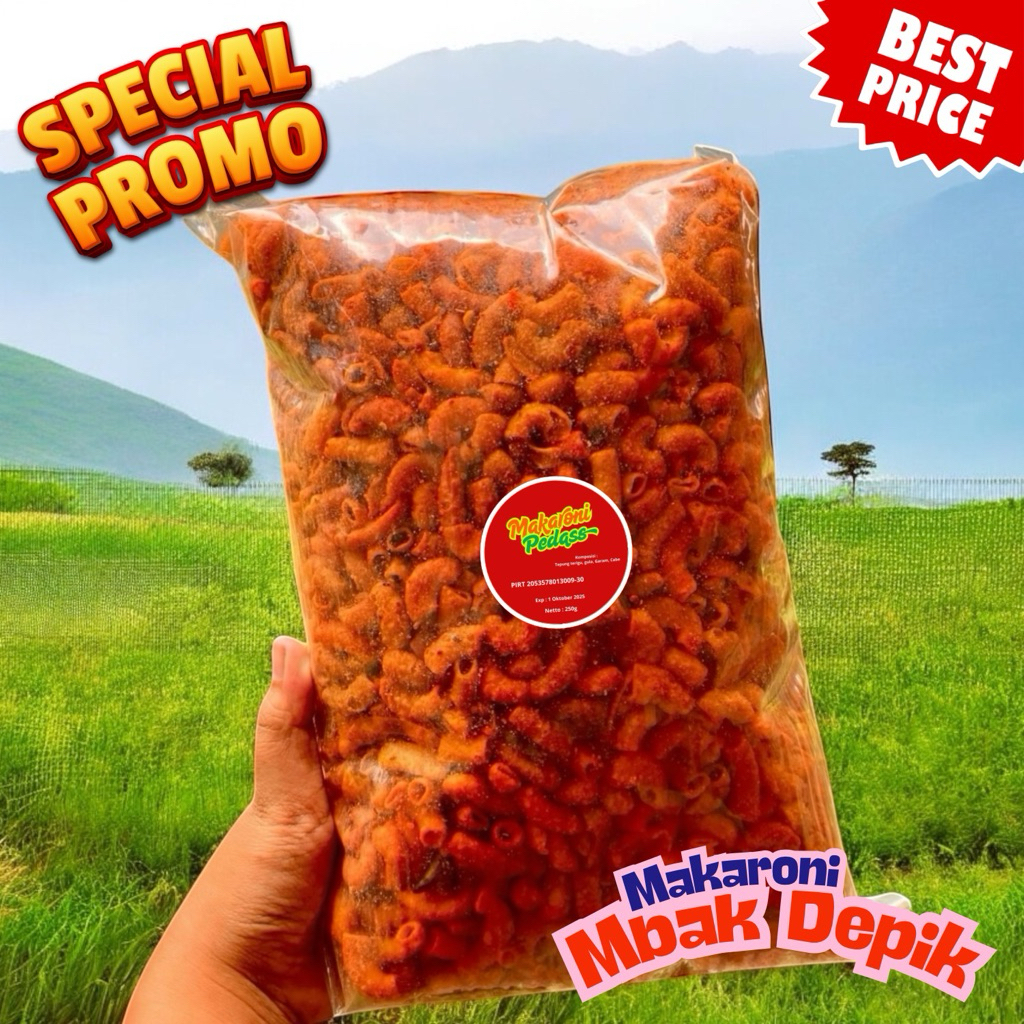 

Camilan Khas Suroboyo – Makaroni Pedas 250g Super Garing